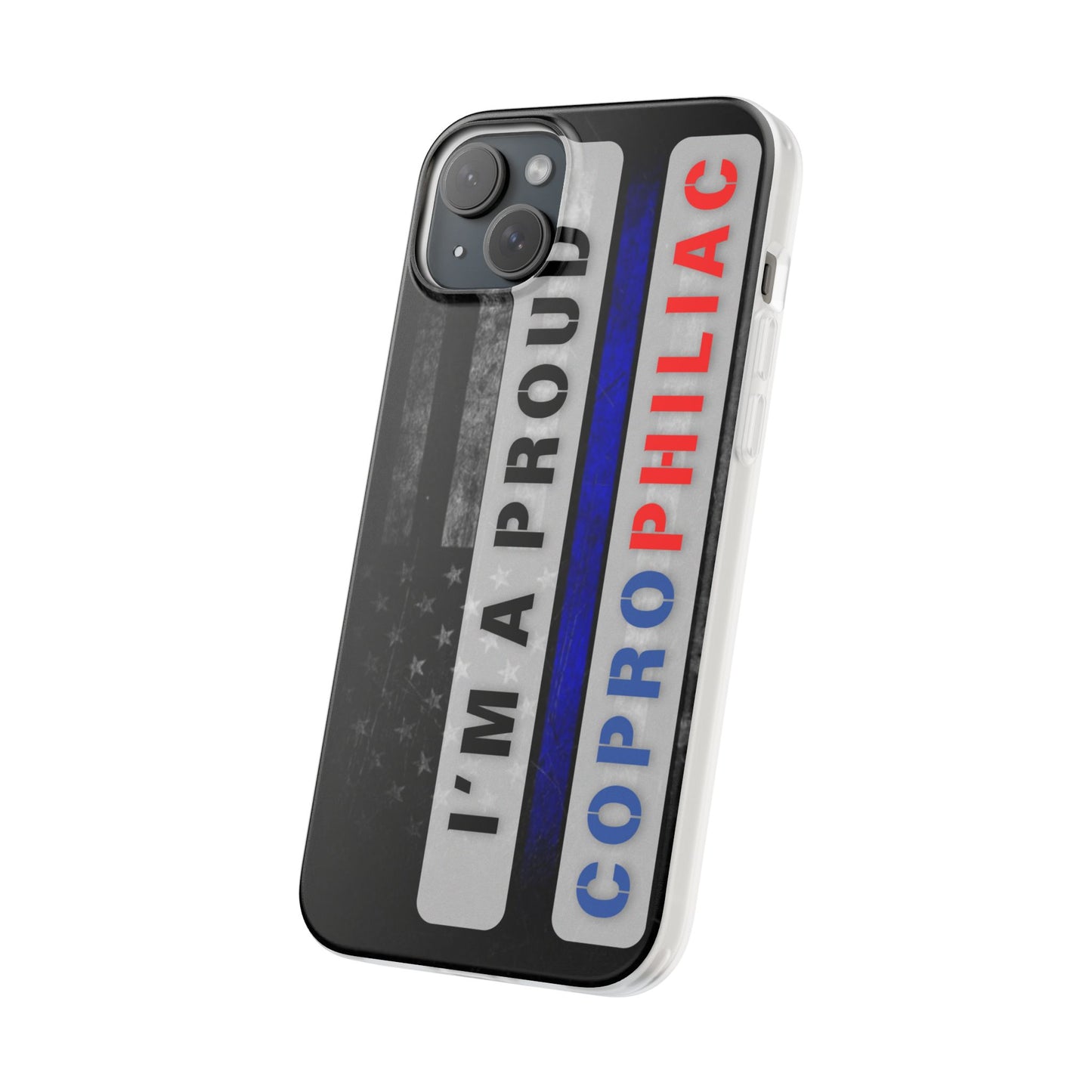 Flexi CasesPhone CaseThe Proud CoprophiliacThe Flexi Case is designed with modern form and function in mind. It’s made from a premium-quality clear TPU (Thermoplastic Polyurethane) that holds up to wear and tFlexi Cases