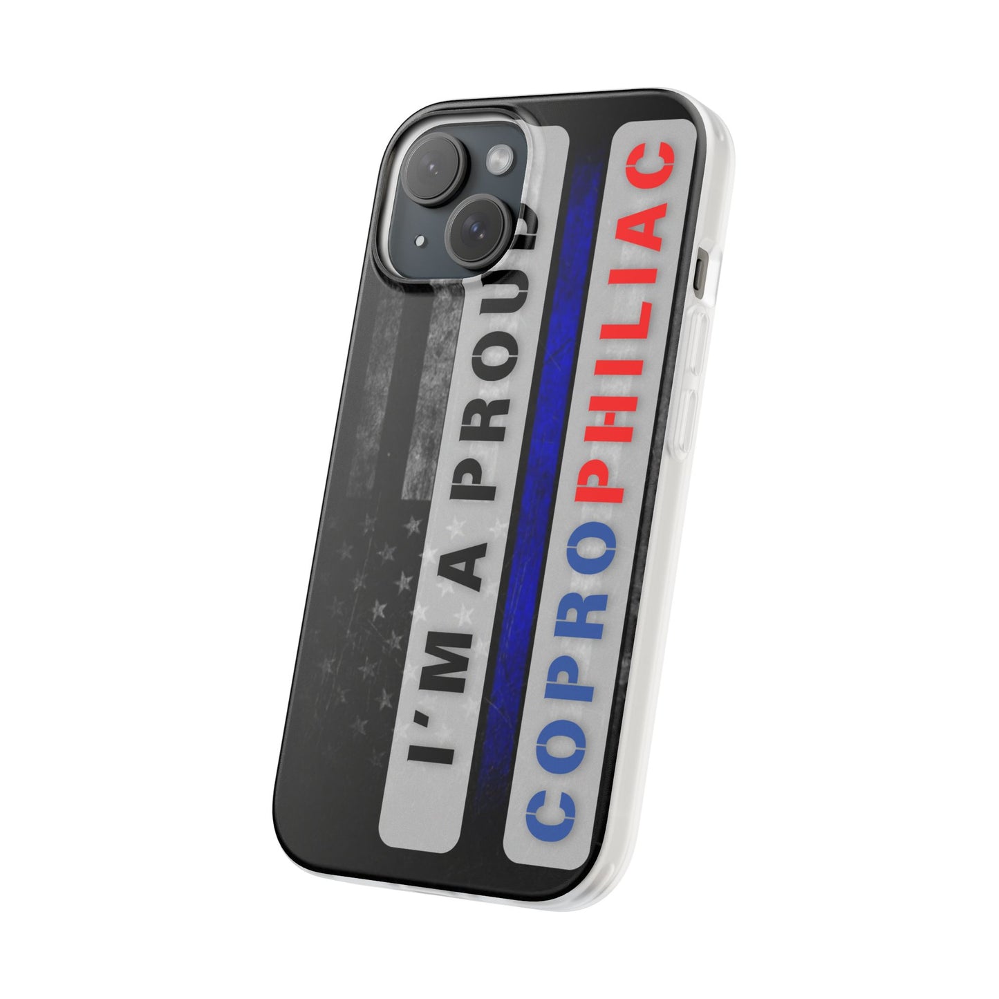 Flexi CasesPhone CaseThe Proud CoprophiliacThe Flexi Case is designed with modern form and function in mind. It’s made from a premium-quality clear TPU (Thermoplastic Polyurethane) that holds up to wear and tFlexi Cases